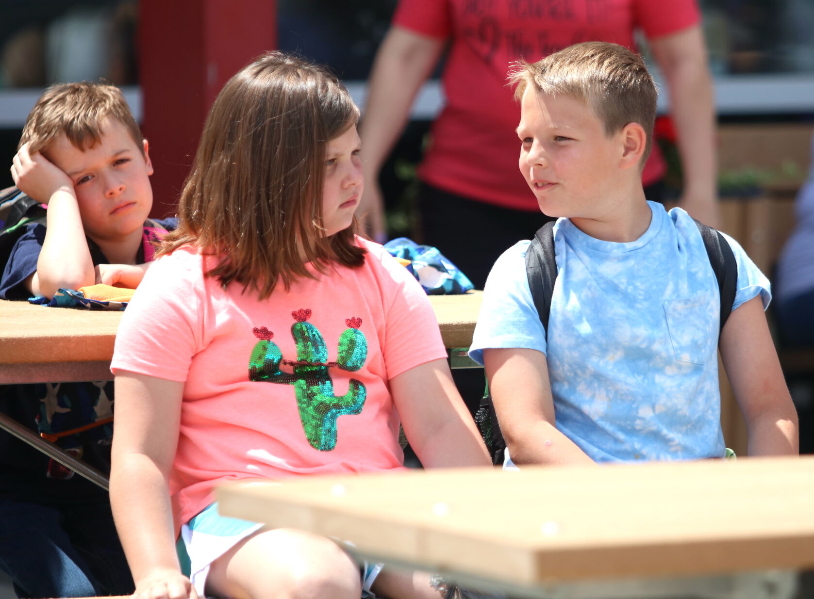 Kids talking